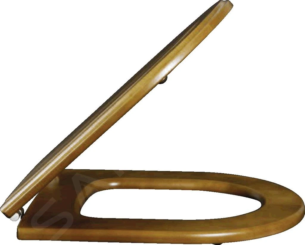 Villeroy & Boch Hommage - WC-zitting Met Deksel, Houten Deksel, Rvs Scharnieren 99266100 3 Villeroy & Boch Hommage - WC-zitting Met Deksel, Houten Deksel, Rvs Scharnieren 99266100